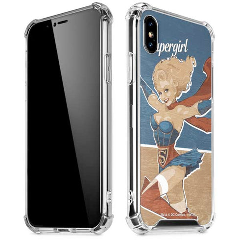 DC Comics Bombshells Supergirl iPhone XS Max Clear Case
